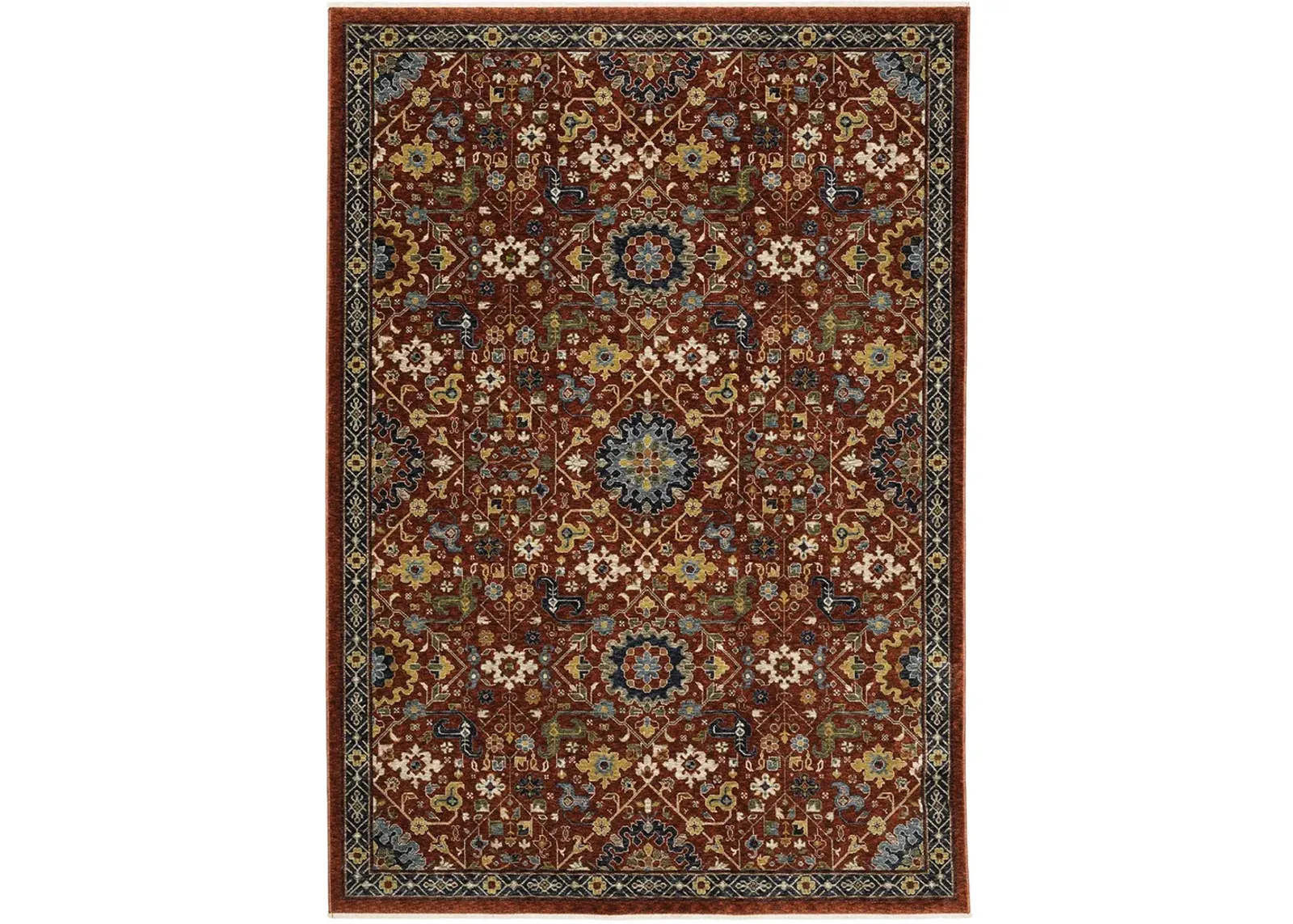 Aberdeen 7'10" x 10'10" Red Rug