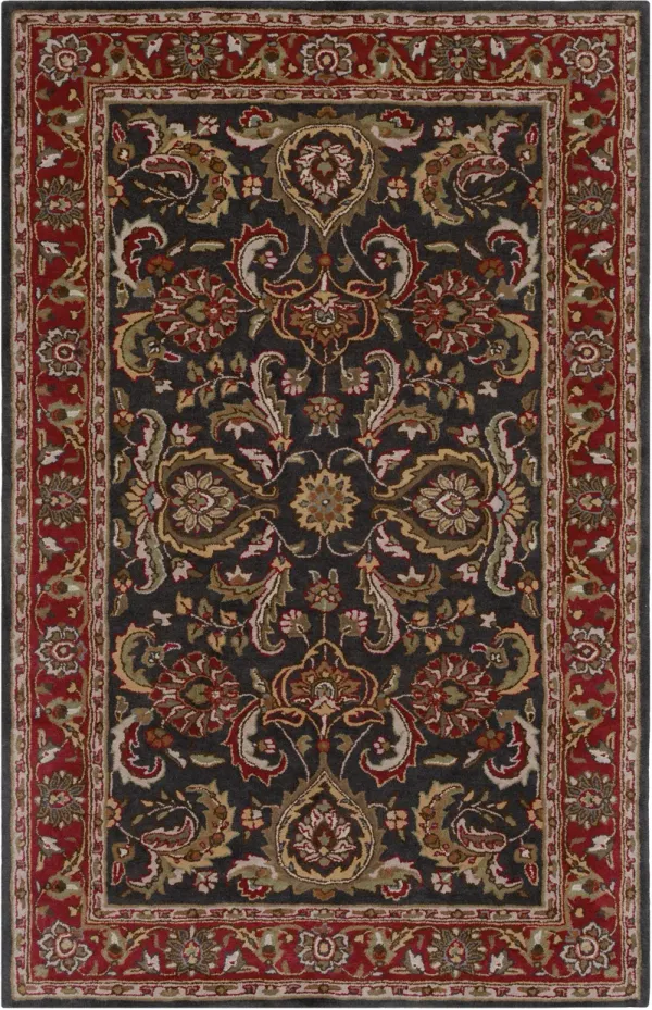 Middleton AWHY-2061 3'6' Round Black Rug