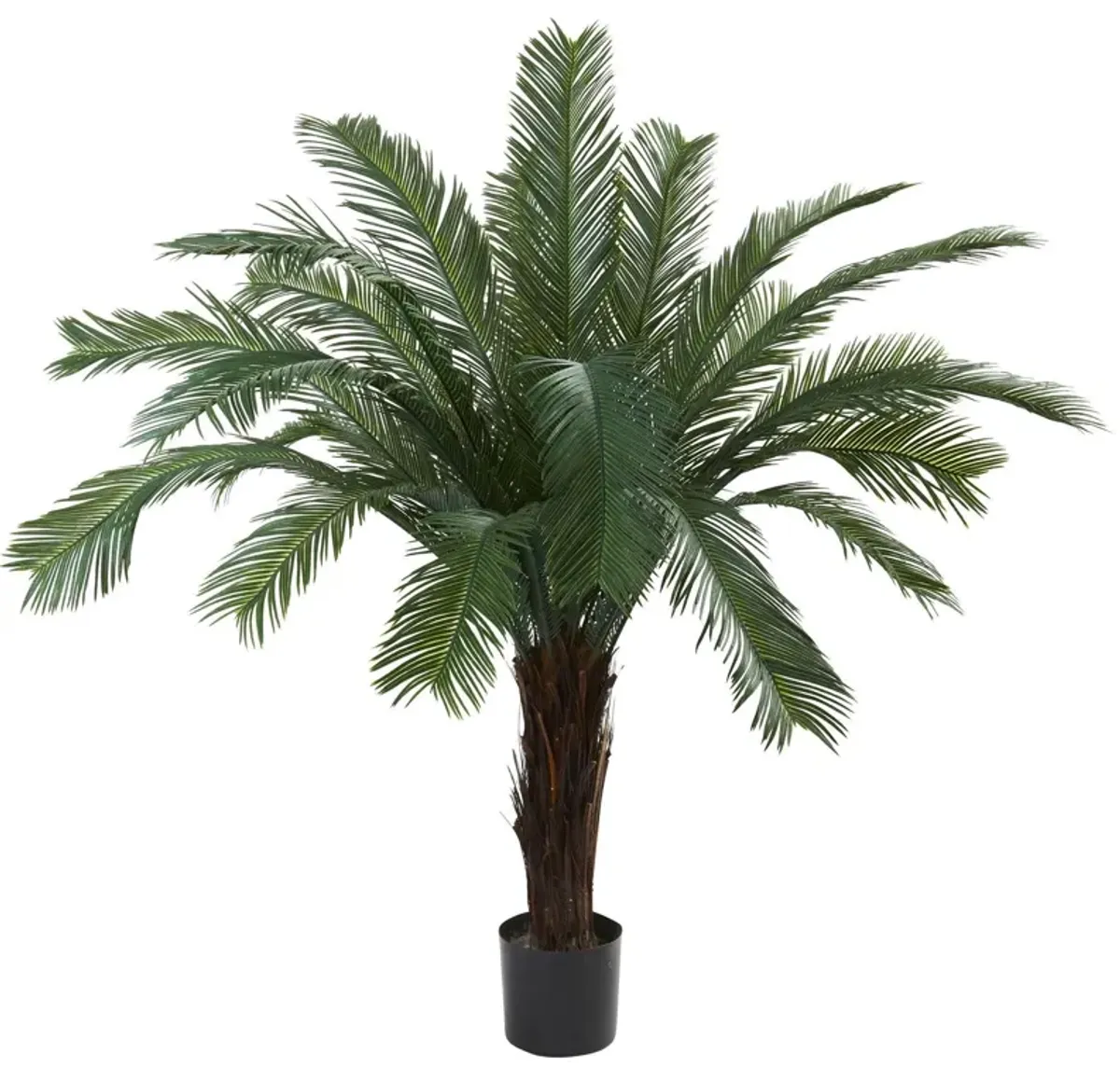 Nearly Natural 5-ft Cycas Tree UV Resistant w/23 Lvs(Indoor/Outdoor)
