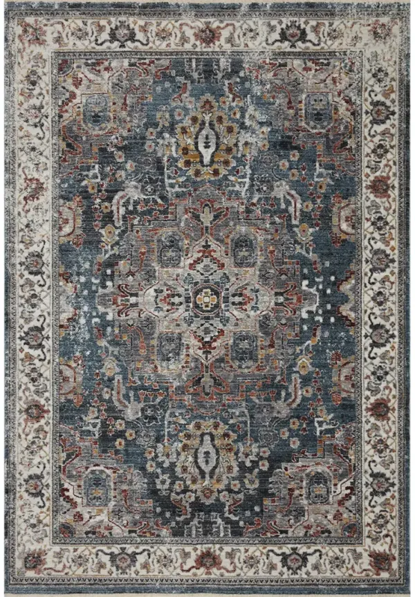 Samra SAM04 Slate/Multi 5'3" x 7'9" Rug