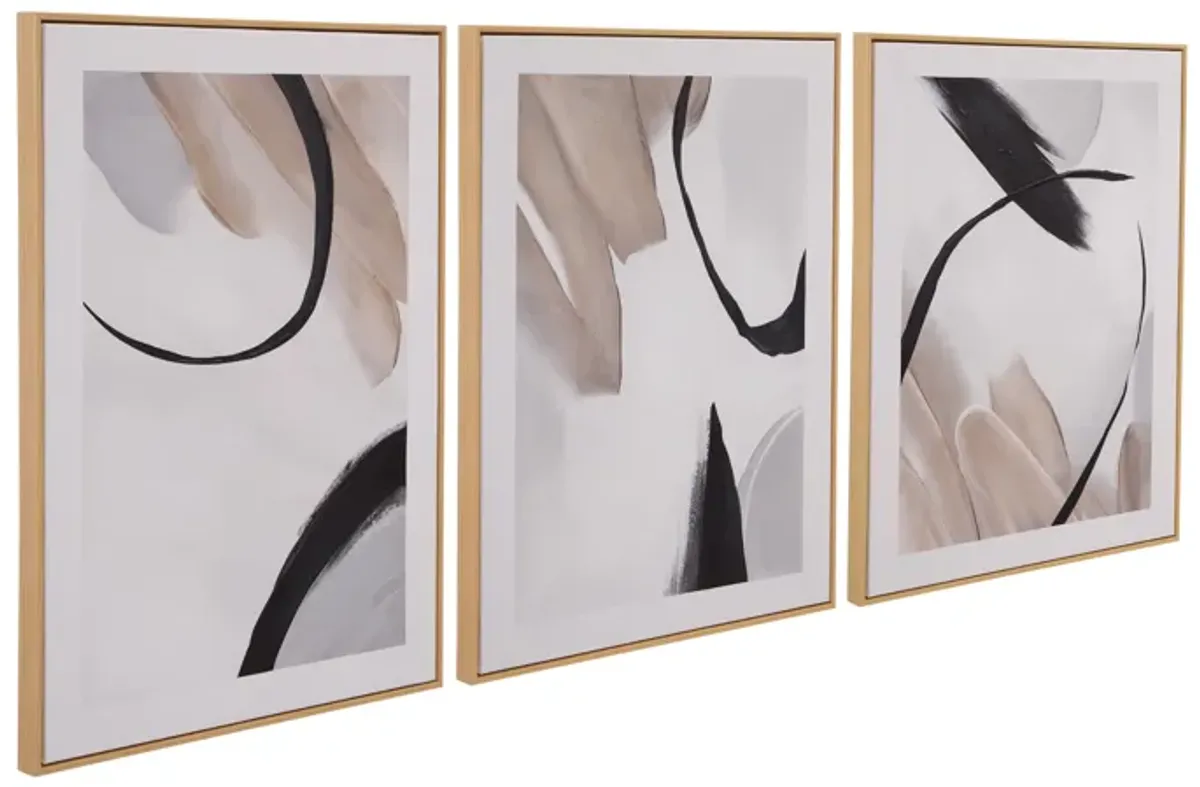 Eartha Framed Canvas (Set of 3)