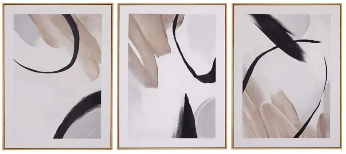 Eartha Framed Canvas (Set of 3)