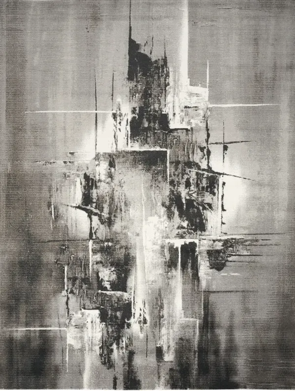 Twilight TWI30 Gray/Ivory/Black 7'9" x 9'9" Rug