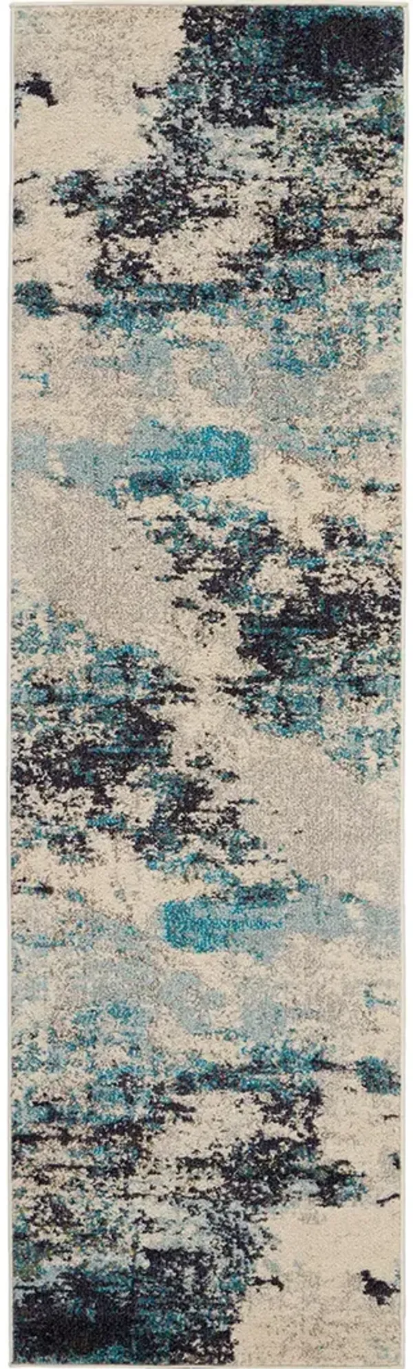 Celestial CES02 Ivory/Blue 2' x 6' Rug