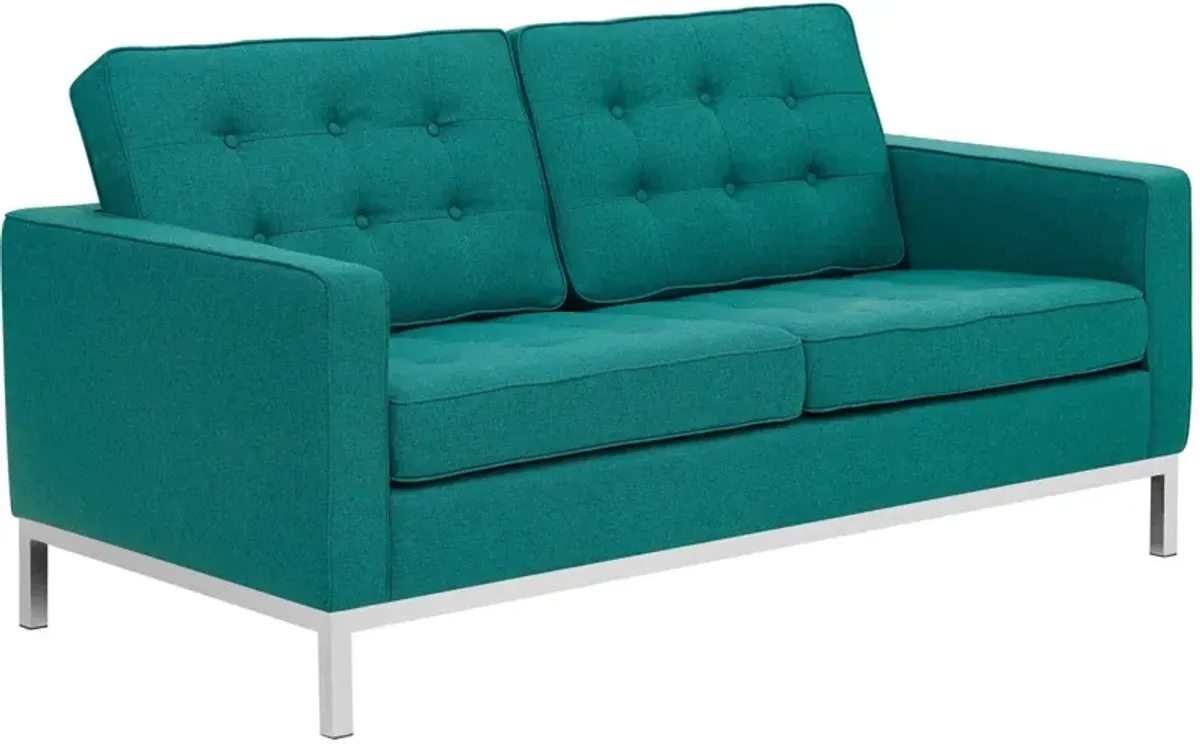 Loft Upholstered Fabric Loveseat