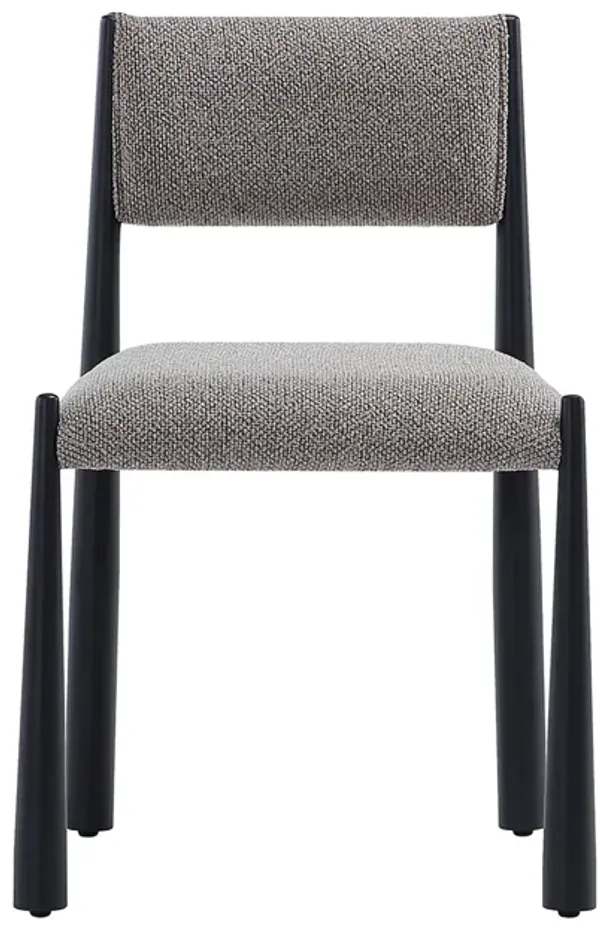 Lennor Metal Boucle Side Chair in Mushroom - Set of 2