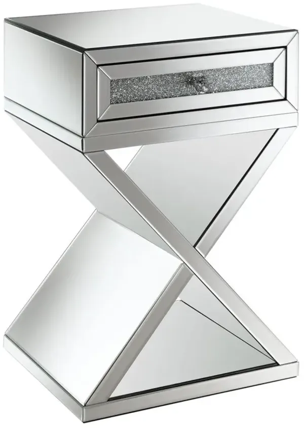 Hazel 1-drawer Accent Table Mirror