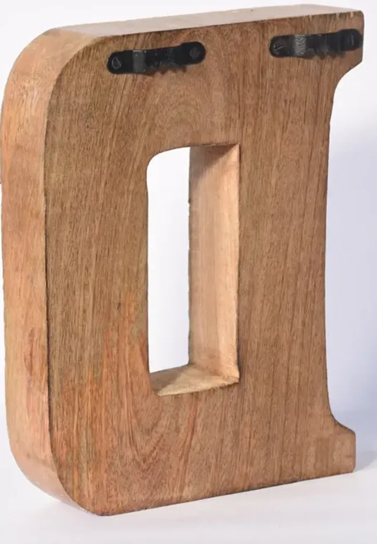 Vintage Natural Gold Handmade Eco-Friendly "D" Alphabet Letter Block For Wall Mount & Table Top Décor