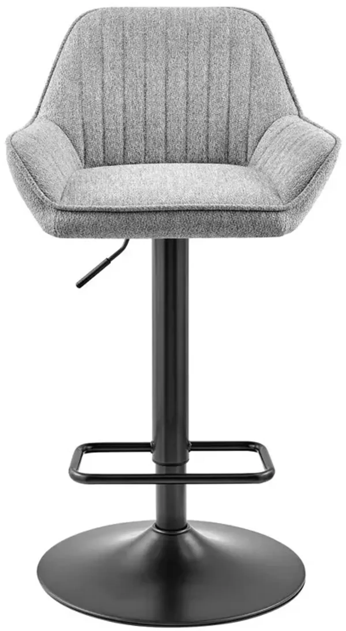 Luther Fabric Gaslift Swivel Bar Stool, (Set of 2)