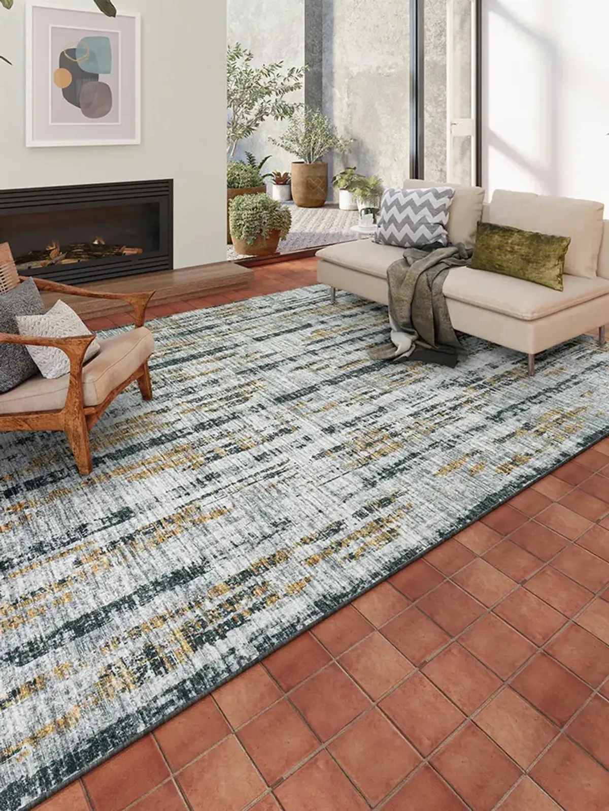 Winslow WL6 Grey 9' x 12' Rug