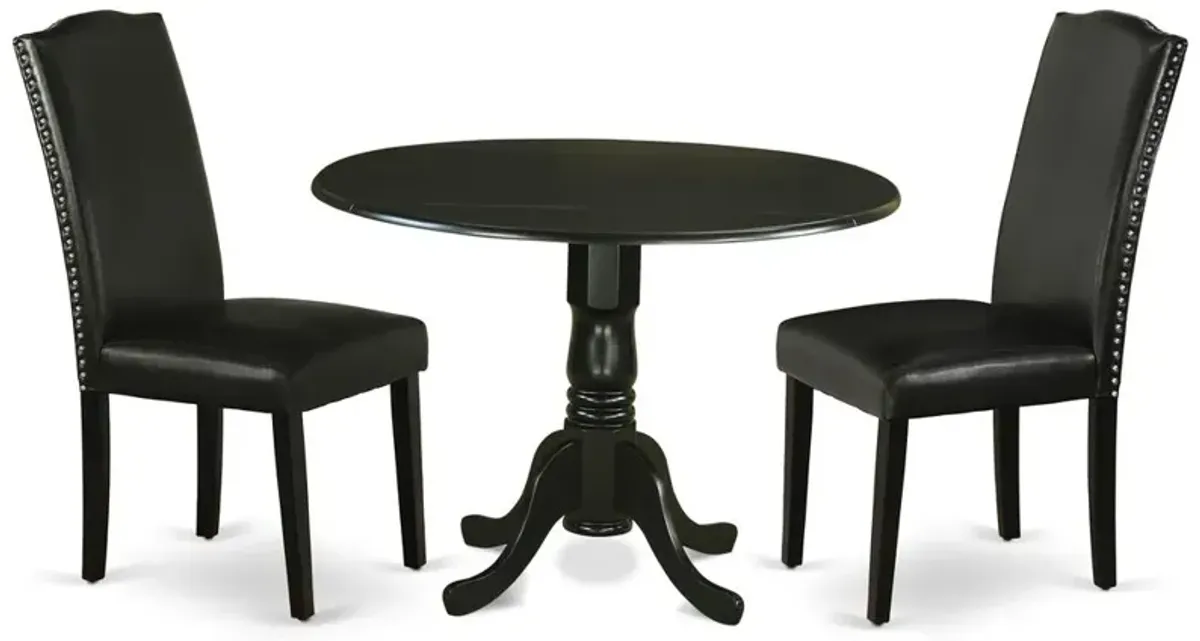 Dining Room Set Black, DLEN3-BLK-69