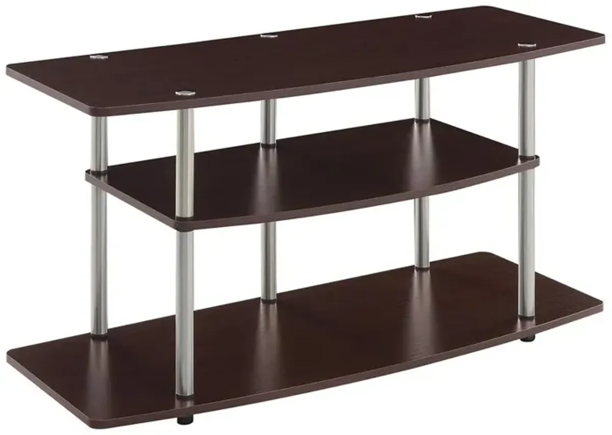 Convience Concept, Inc. No Tools 3 Tier Wide TV Stand for TVs up to 46 Inches