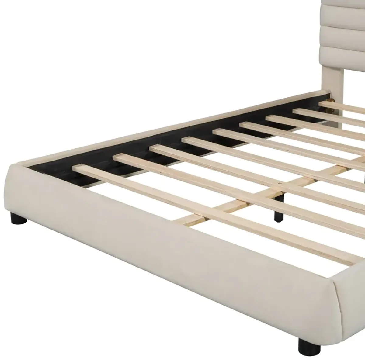 Merax Velvet Upholstered Platform Bed