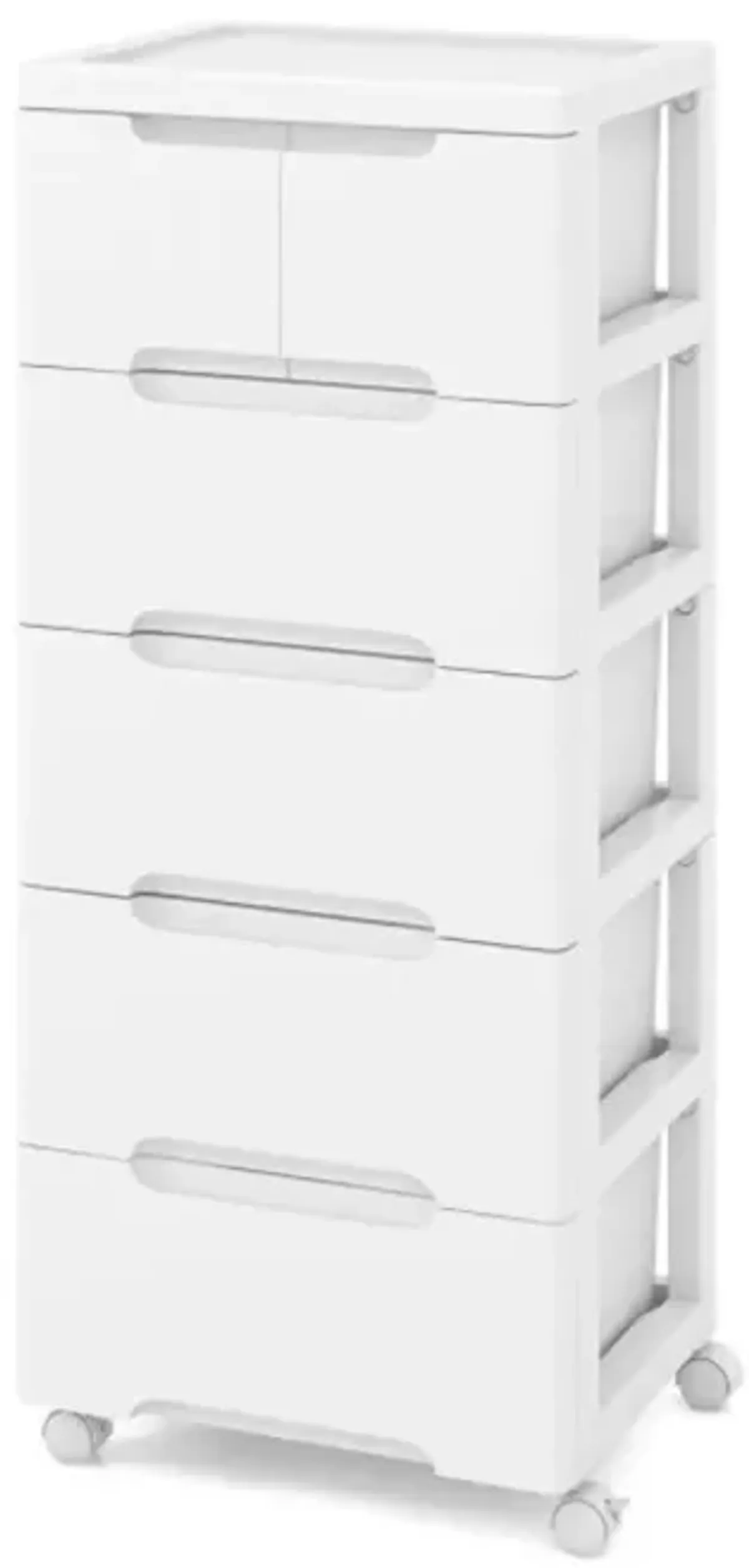 Hivvago Rolling Storage Cabinet with Universal Wheels and Drawers