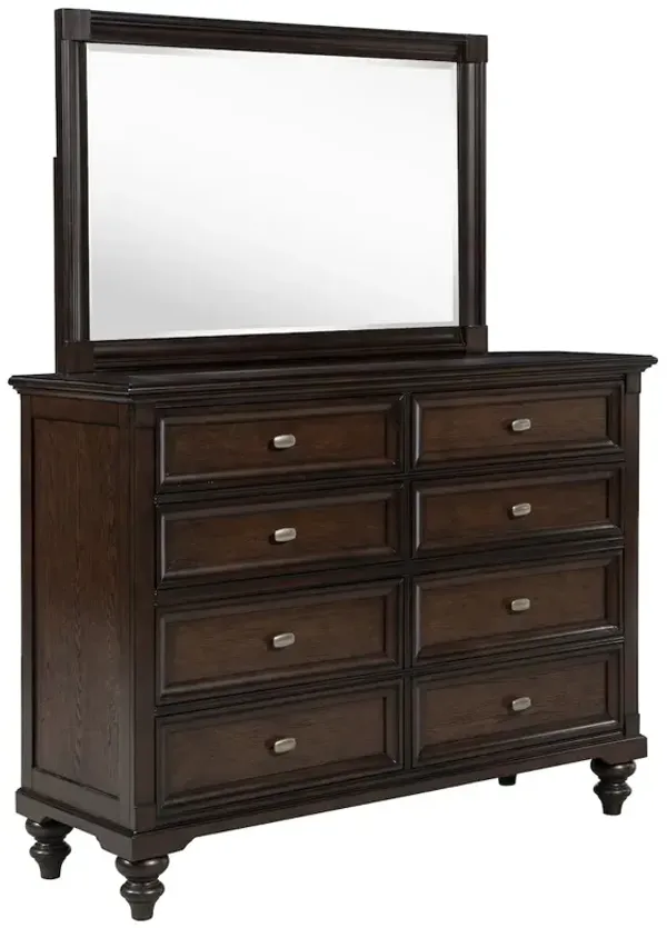 Coaster Co. of America Andover 8-drawer Dresser and Mirror Dark Oak
