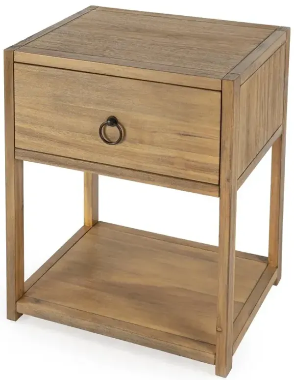 Butler Specialty Lark Natural Wood End Table, Light Brown
