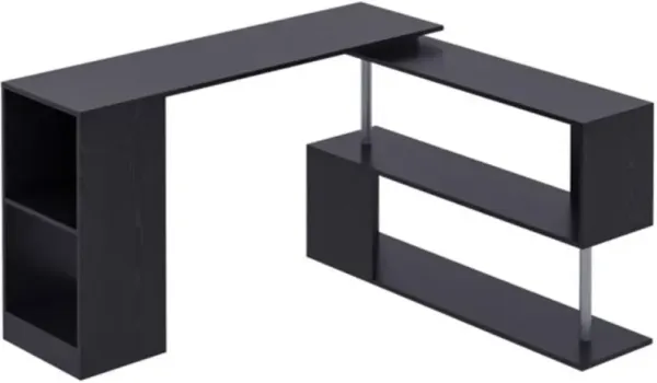 Modern L-Shaped Computer Desk for Home Office and Gaming