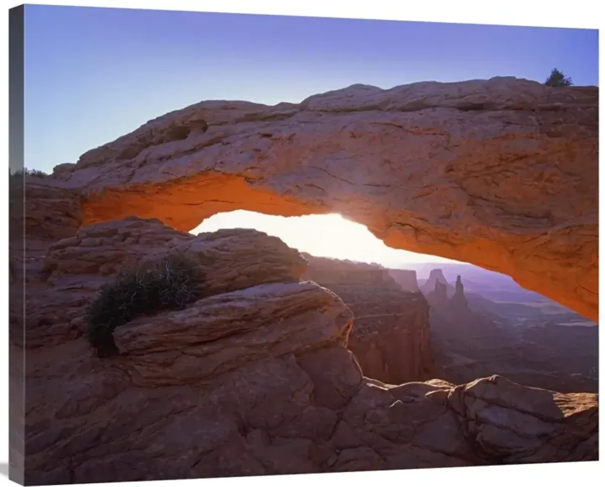 Mesa Arch at sunset from Mesa Arch Trail, Canyonlands National Park, Utah-Canvas Art-35x28