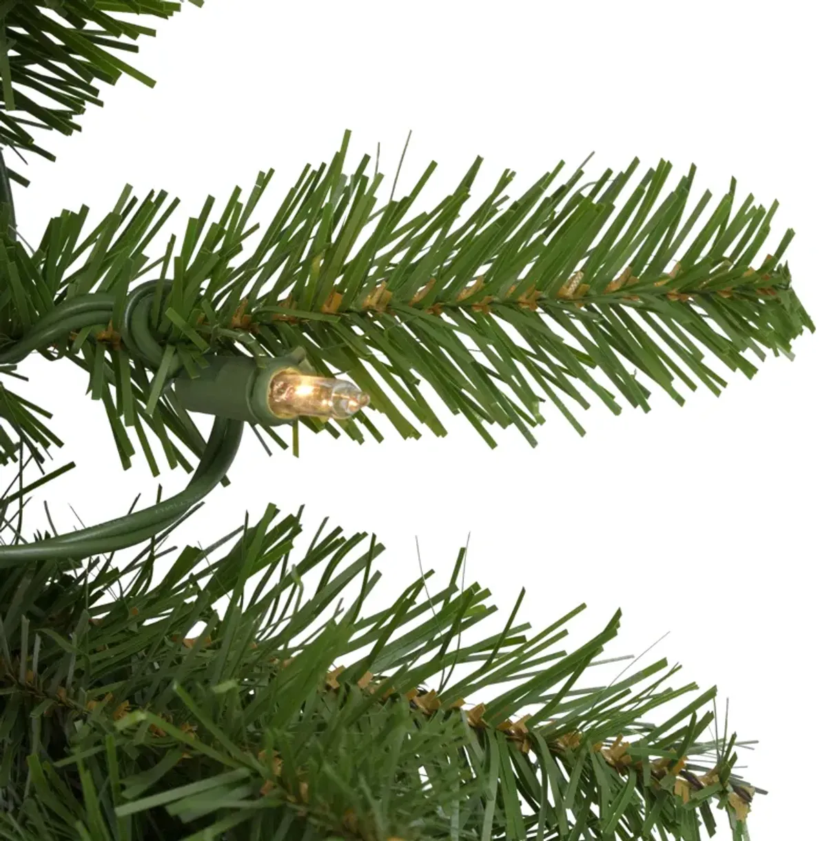Pre-Lit Eastern Pine Artificial Christmas Wreath  36-Inch  Clear Lights