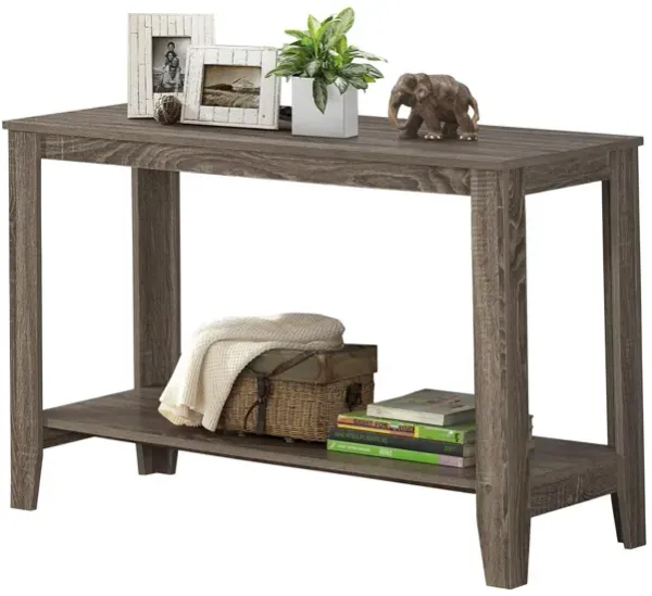 Monarch Specialties I 7915S Accent Table, Console, Entryway, Narrow, Sofa, Living Room, Bedroom, Laminate, Brown, Transitional