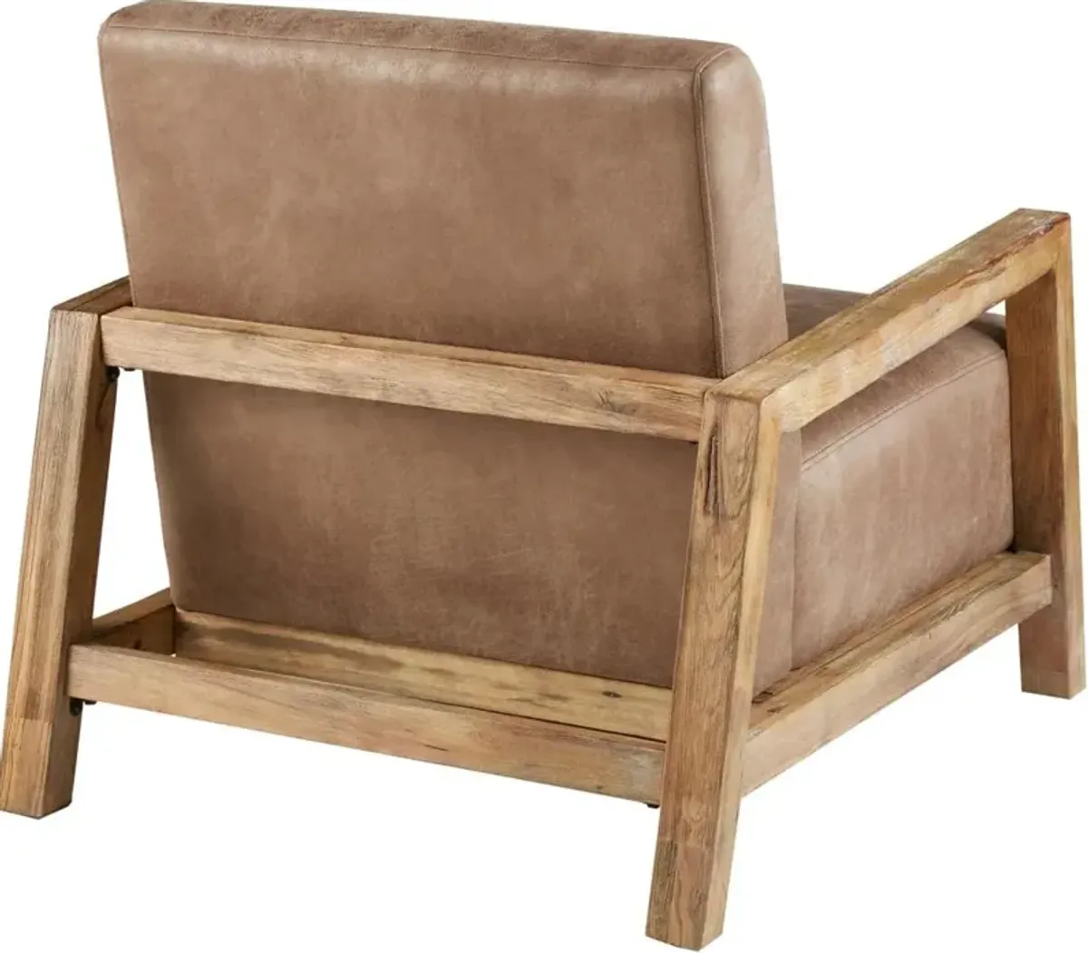 Belen Kox Sophisticate Reclaimed Wood Accent Chair - Taupe/Natural, Belen Kox