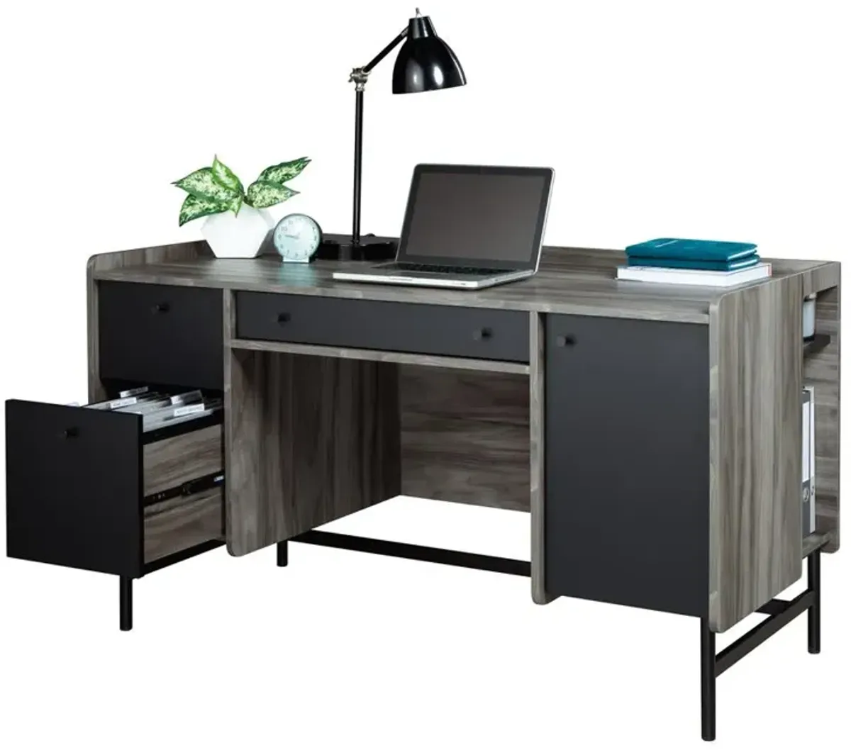 Sauder Harvey Park Double Ped Desk Ja