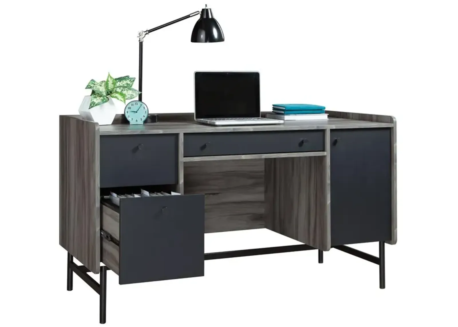 Sauder Harvey Park Double Ped Desk Ja