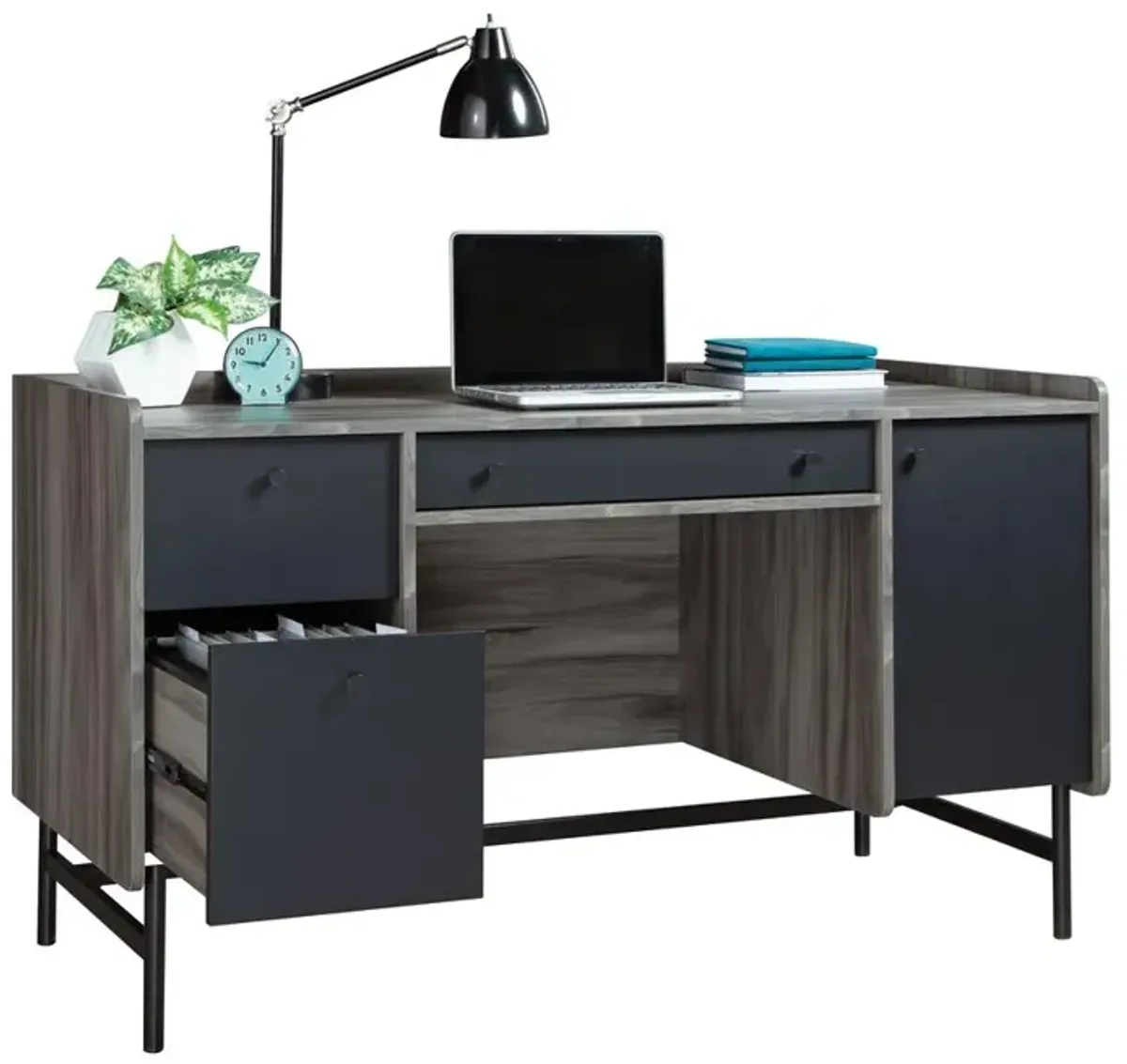 Sauder Harvey Park Double Ped Desk Ja