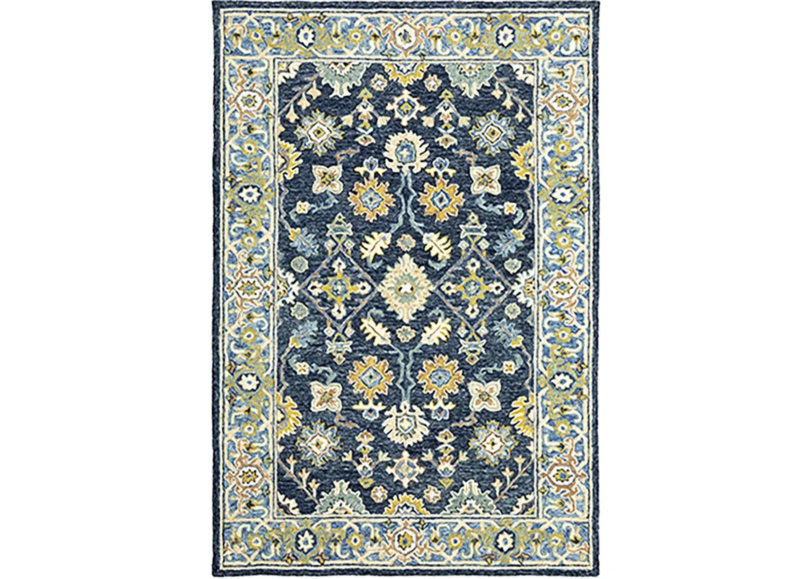 Alfresco 3'6" x 5'6" Navy Rug