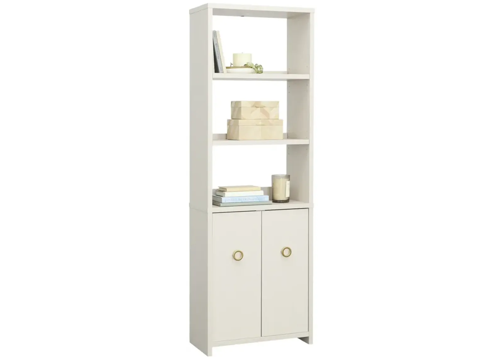 Grand Coast 5-Shelf Bookcase with Doors