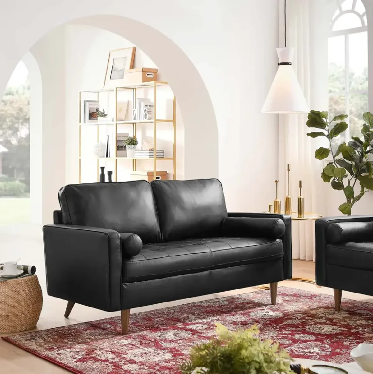 Valour Leather Loveseat