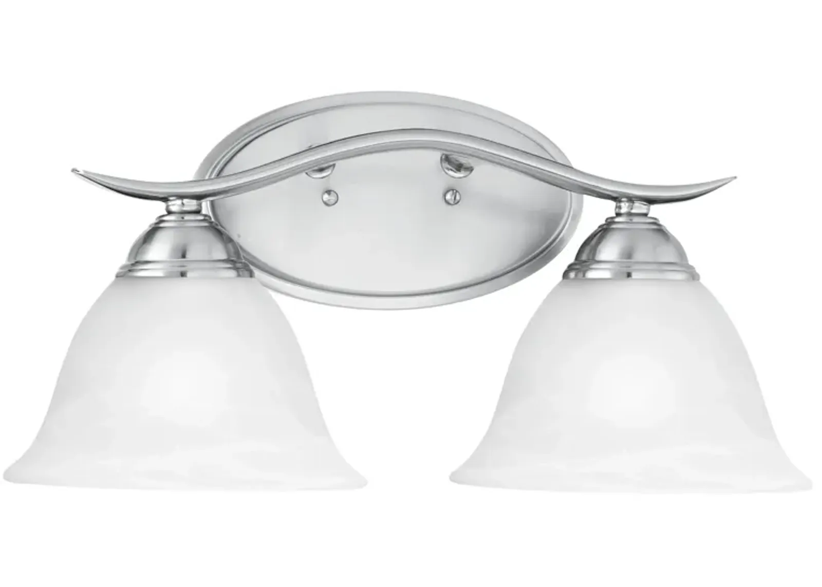 Prestige 17'' Wide 2-Light Silver Vanity Light