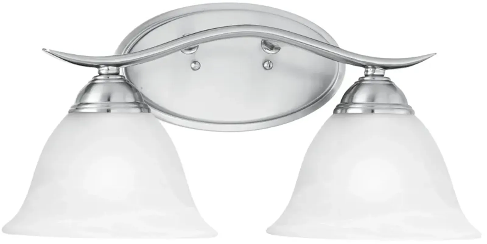 Prestige 17'' Wide 2-Light Silver Vanity Light