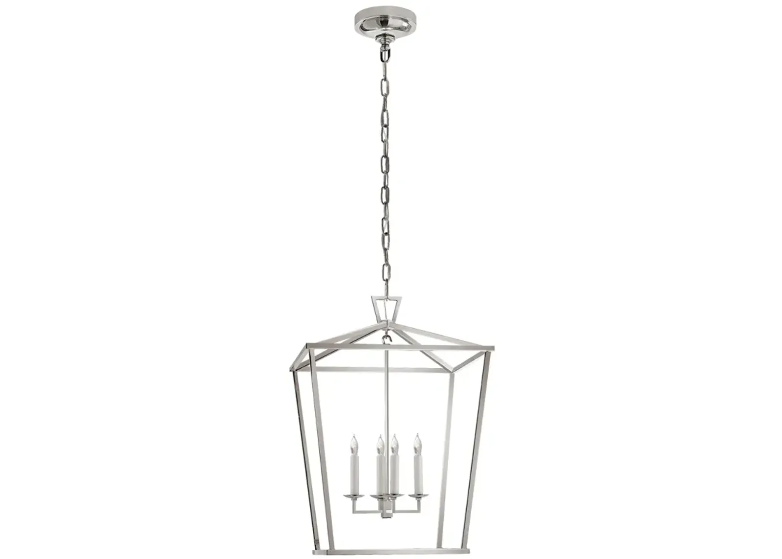 Darlana Wall Lantern in Polished Nickel