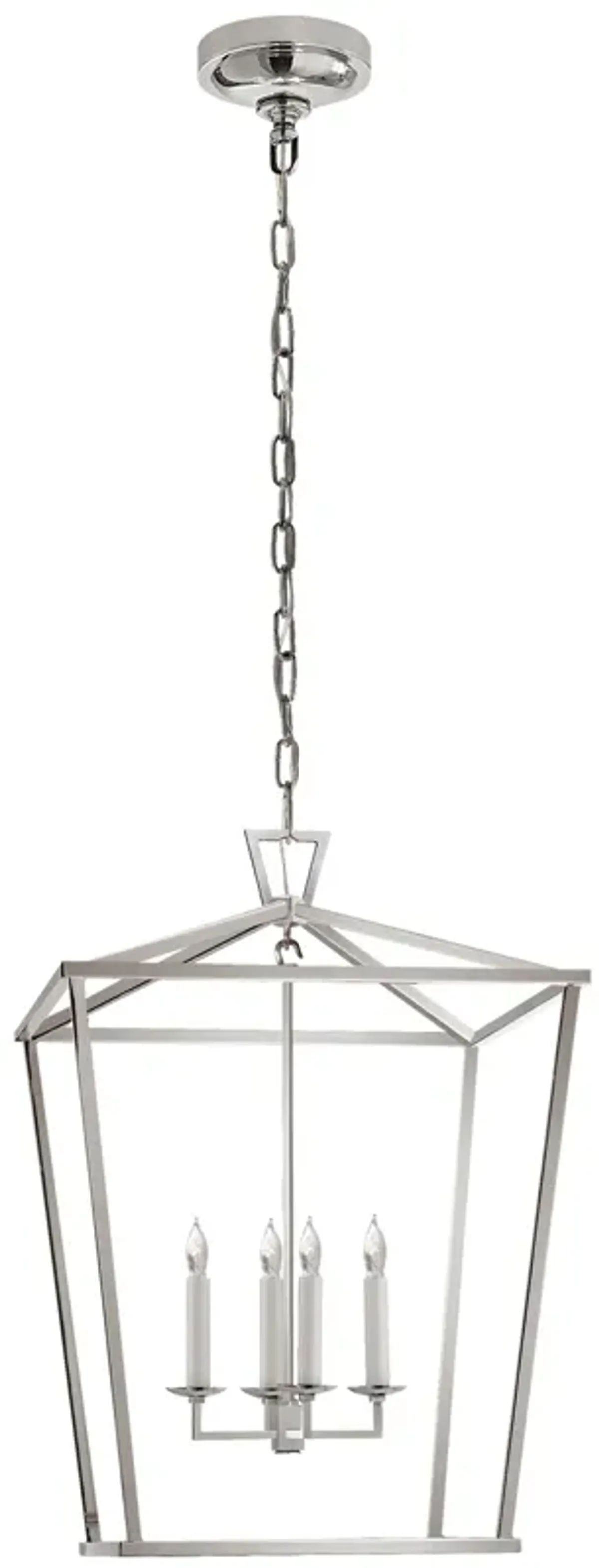 Darlana Wall Lantern in Polished Nickel