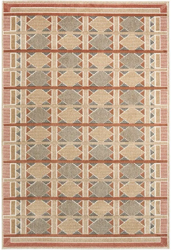 Nordic NRC06 Rust/Multicolor 4' x 6' Rug