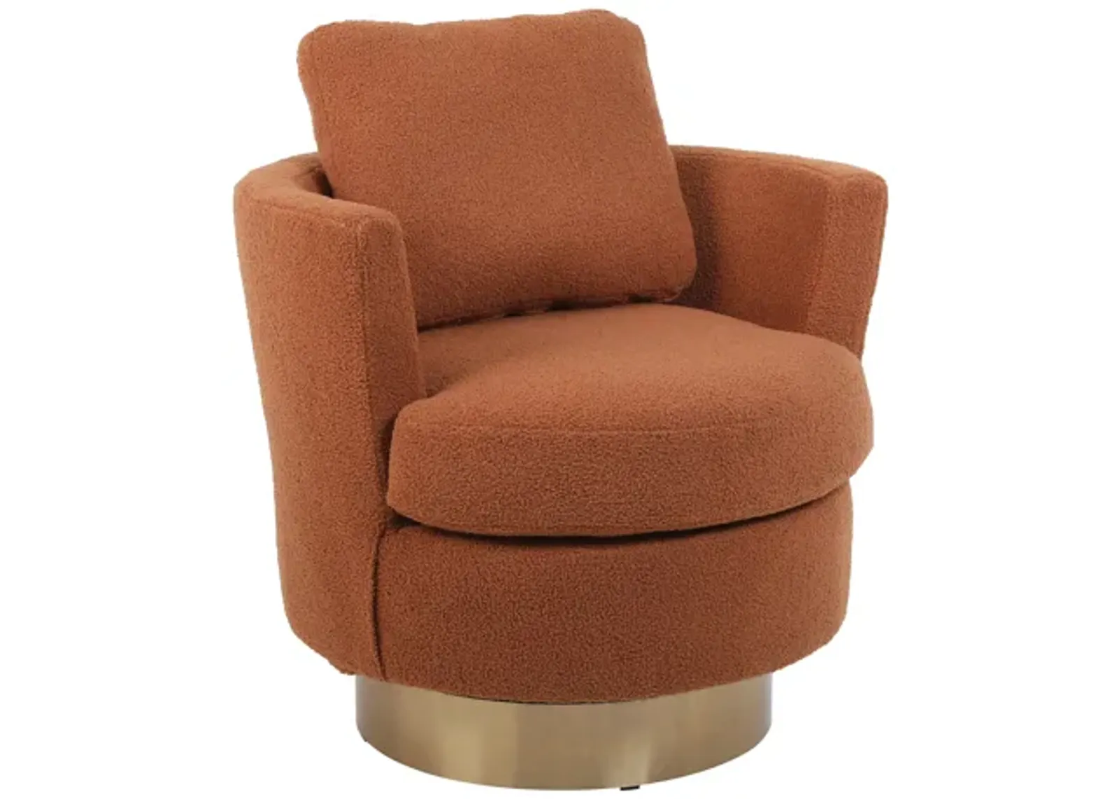 Swivel Barrel Chair for Living Room or Bedroom