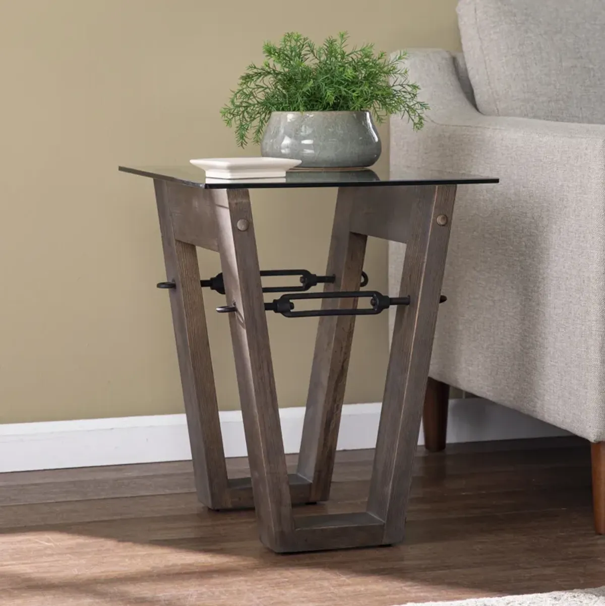 Remi Reclaimed Wood End Table