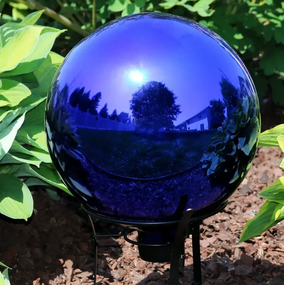 Sunnydaze Set of 2 10" Mirrored Stainless Steel Gazing Globe