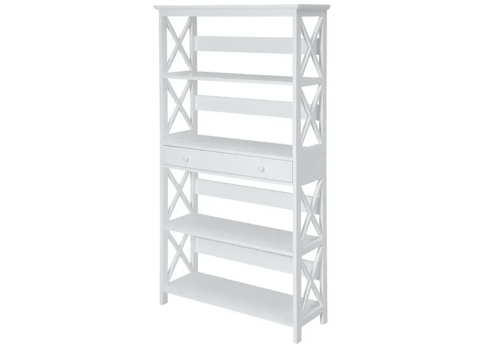 Convience Concept, Inc. Oxford 5 Tier Bookcase with Drawer