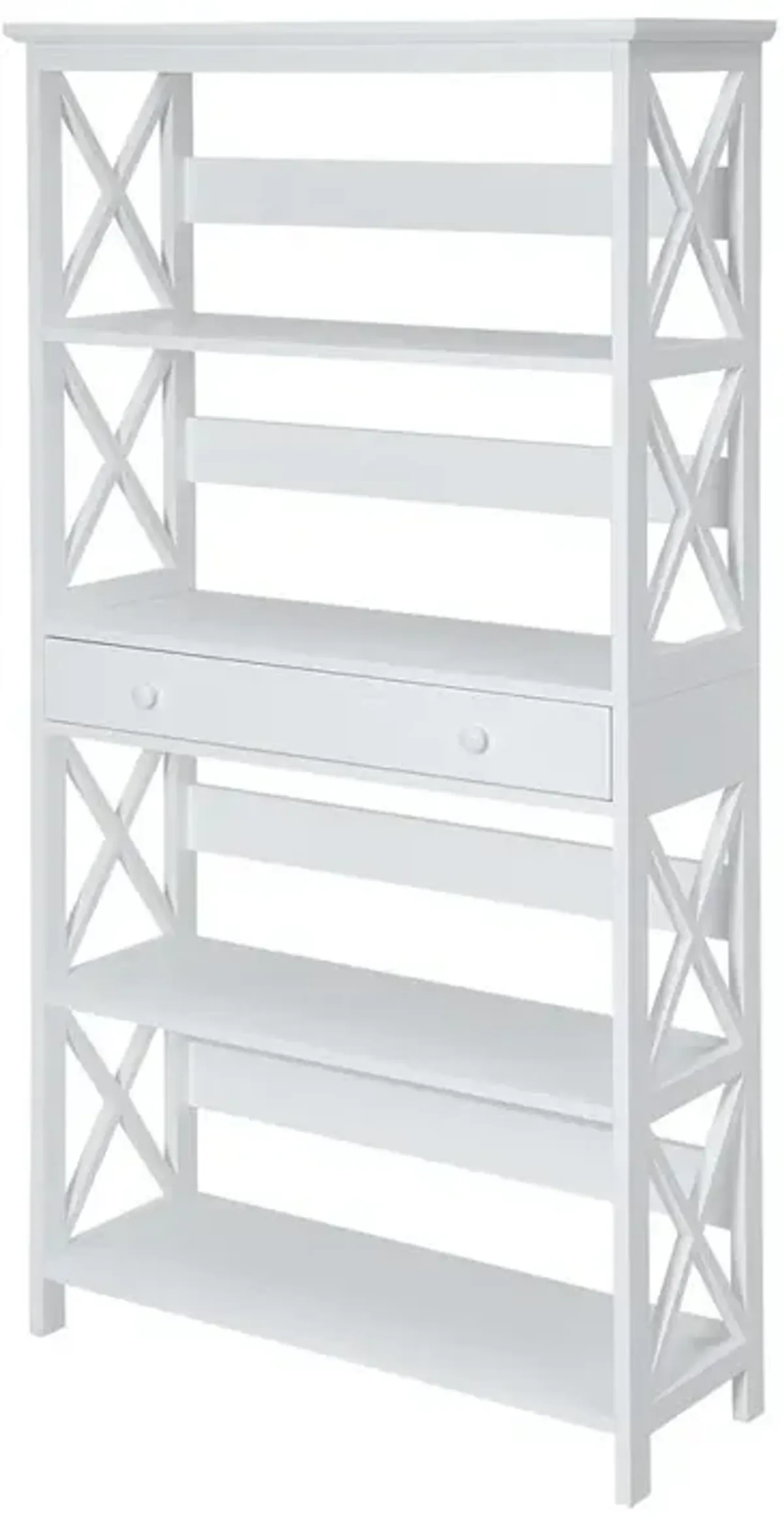 Convience Concept, Inc. Oxford 5 Tier Bookcase with Drawer