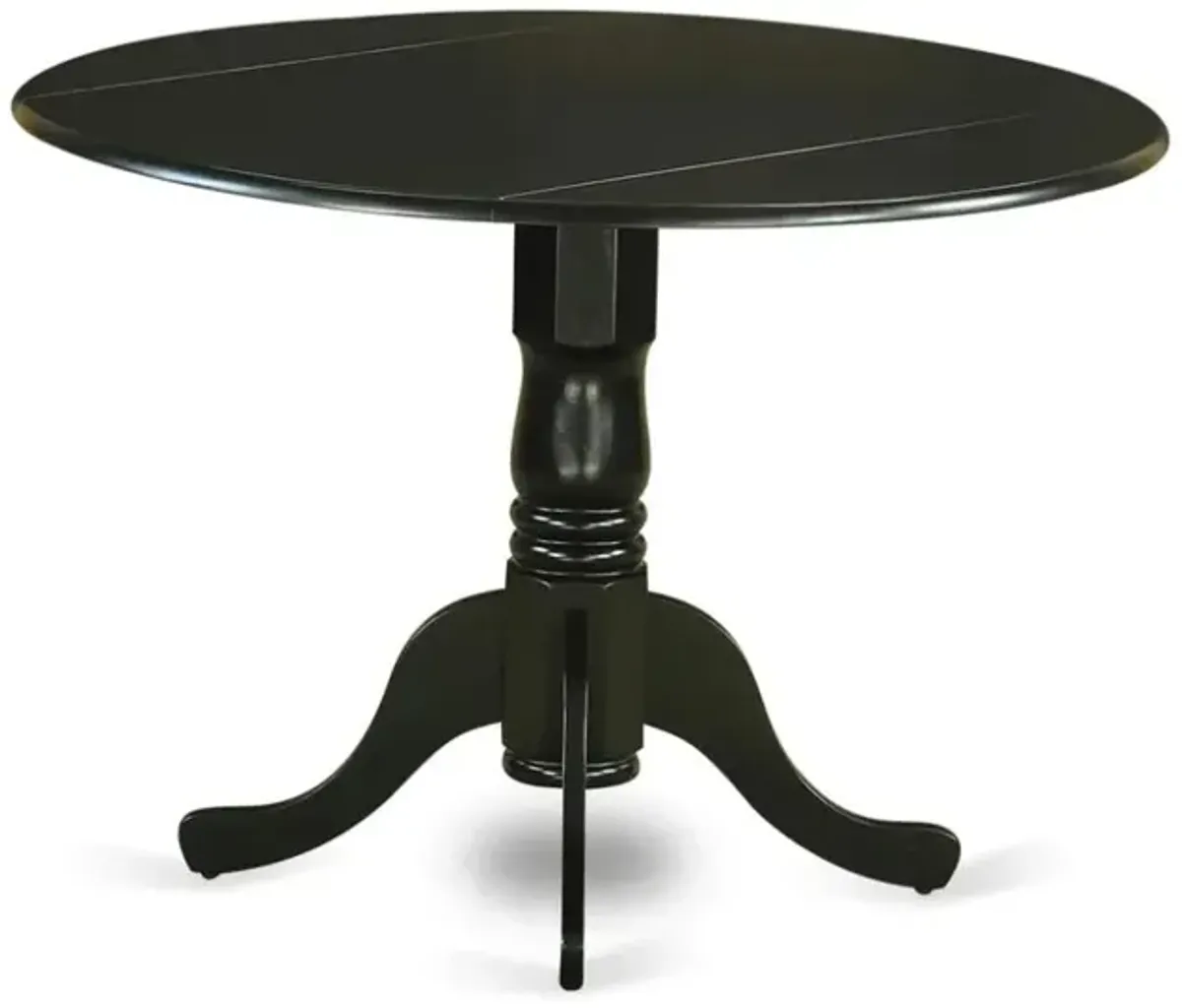 3 Piece Dining Table Set Contains a Round Kitchen Table with Dropleaf