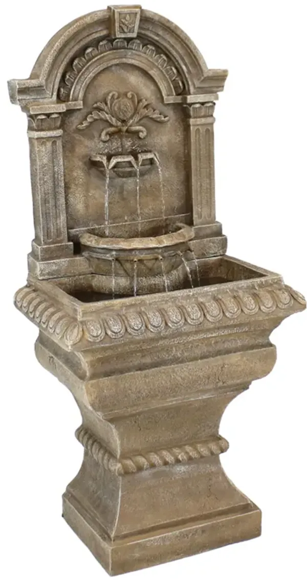 Sunnydaze Ornate Lavello Standing Outdoor Waterfall Fountain - 51 in