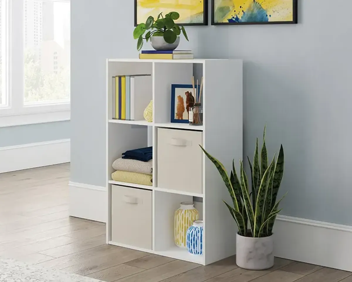 Sauder Select 6-Cube Organizer Storage Cubby