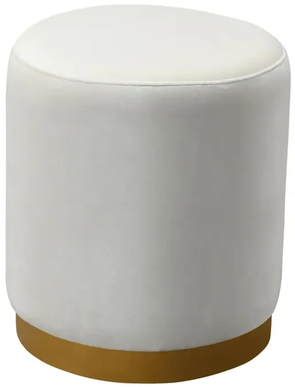 Belen Kox Luminary Cream Velvet Ottoman, Belen Kox