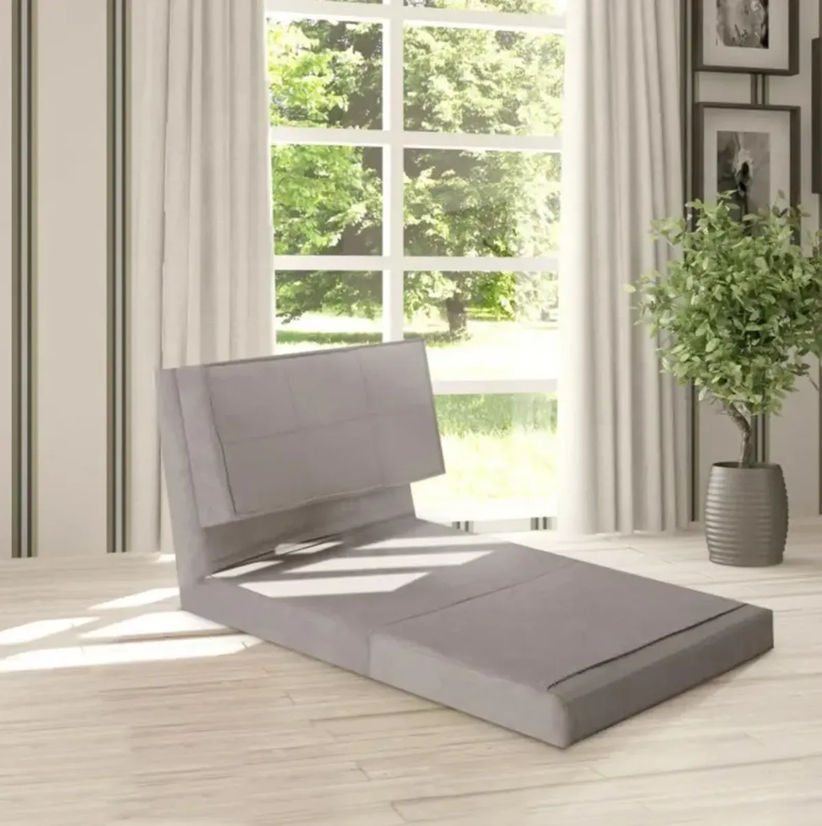 Hivvago Convertible Lounger Folding Sofa Sleeper Bed