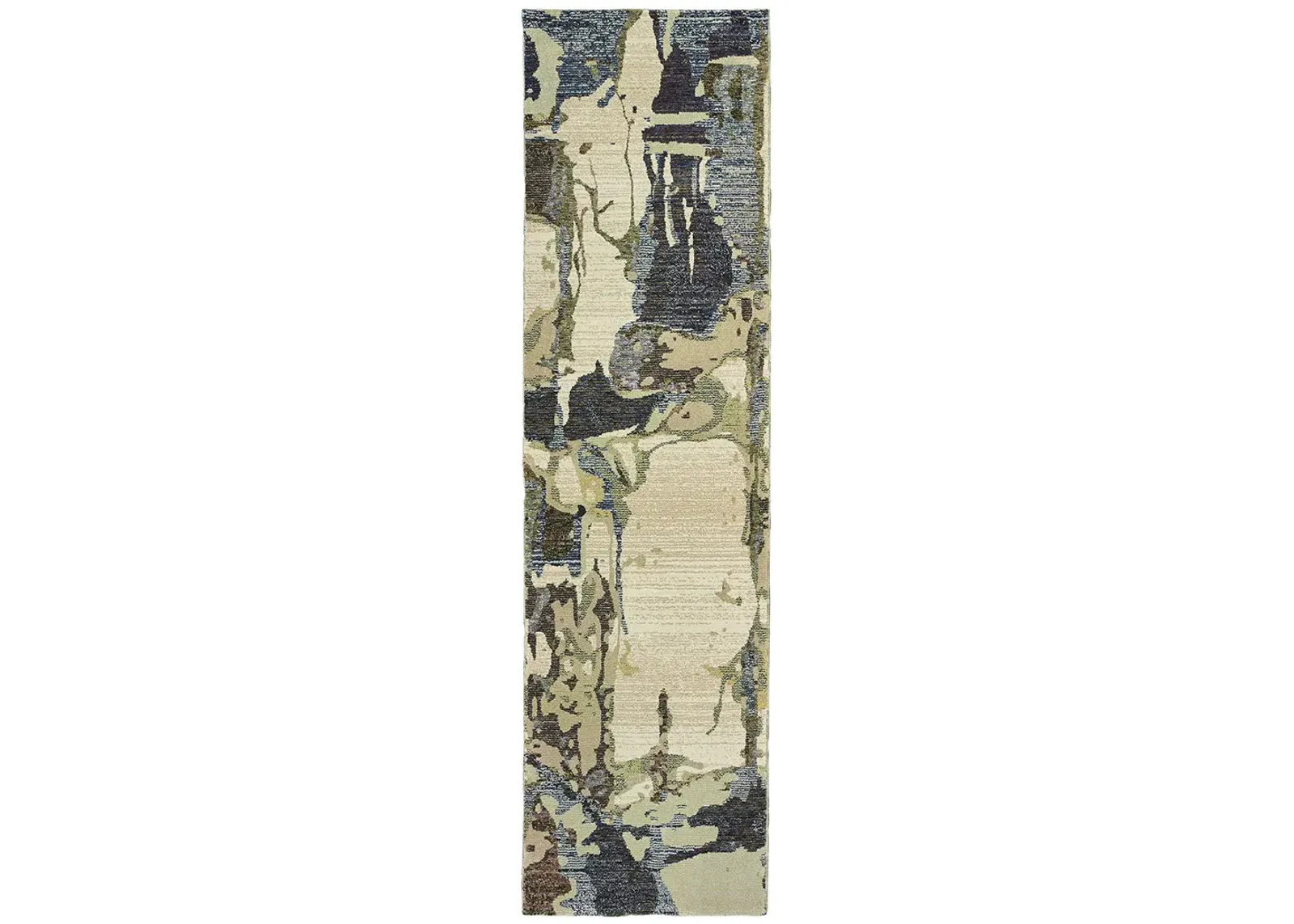 Evolution 2'6" x 12' Blue Rug