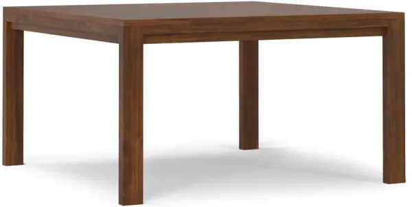 Wilson 54 inch x 54 inch Square Transitional Dining Table in Walnut Veneer