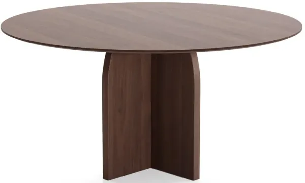 59 Flora Domed Leg Round Natural color dining table