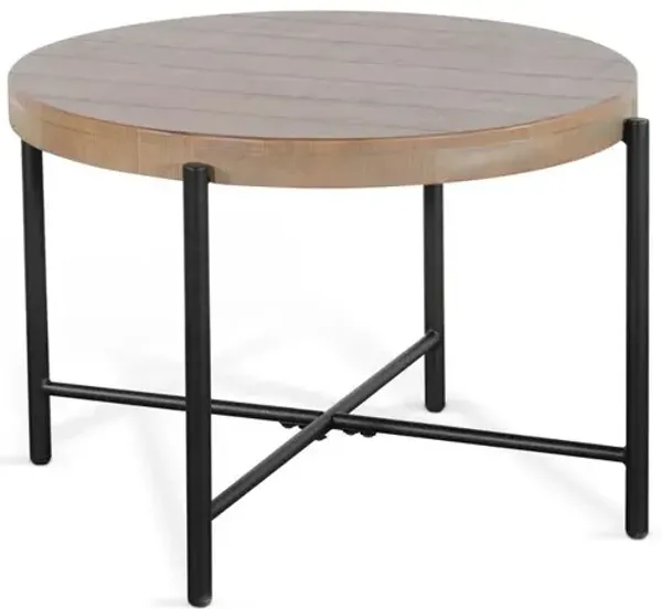Sunny Designs Round 28 Distressed End Table